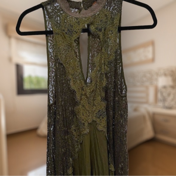 *RARE* Free People Tell Tale Heart Lace Mini Tunic Sleeveless Dress, M - BNWOT - Picture 5 of 6